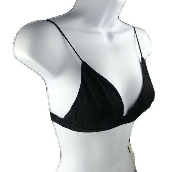 NWT LINE & DOT Basic Triangular Black Bralette Wireless Size XS - Picture 2 of 9